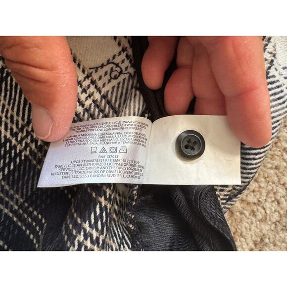 NWT - ORVIS - Heavy Flannel button up shirt/Jacket; Size Medium, 100% Cotton - Picture 13 of 16